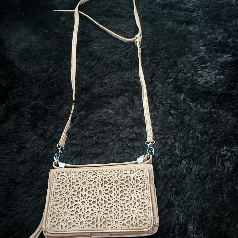 Elegant Light Pink Crossbody Bag